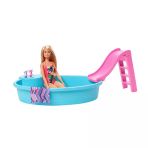 Barbie Ve Eğlenceli Havuzu Oyun Seti - Barbie Bebekli Ve Kaydıraklı Yaz Eğlencesi