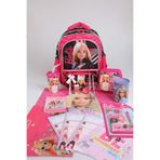 Barbie x Dekomus Lisanslı Girl Power Collection Büyük Boy Okul Ve Kalem Çantası, Beslenme Kabı Full