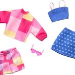 Barbie'nin Kıyafetleri 2'li Paket FYW82 - Kalpli Etek Hrh42