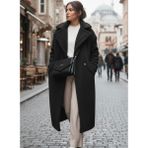 Barbora Kadın Kışlık Peluş Ceket - Siyah
