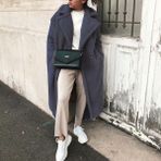 Barbora Kışlık Düğmeli Peluş Kadın Ceket Füme - 2XL