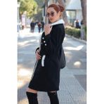 Barbora Kışlık Günlük Kaşe Kadın Kaban siyah XL