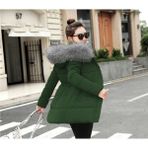 Barbora Kışlık Orta Boy Kadın Şişme Mont - S - Haki