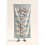 Barbour Archive Plaj Havlusu BU31 Surf Blue Logo