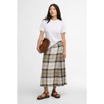 Barbour Ballina Midi Etek NY51 Dress Navy Tartan