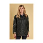 Barbour Beadnell Kadın Yağlı Ceket SG91 Sage Uzun Kol Düz Desenli Klasik Model - 48 - Yeşil