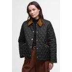 Barbour Icons Cropped Liddesdale Kapitone Ceket BK91 Black/classic - 42 - Siyah