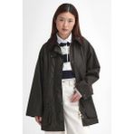 Barbour Kadın Beaufort Yağlı Ceket OL71 Olive-Classic - Yeşil - 42