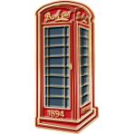Barbour Phone Box Rozet RE11 Telephone Box - Kırmızı