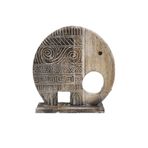 BARC AHŞAP DEKORATİF SOYUT FİL 40CM FİL BİBLO