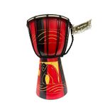 BARC Ahşap Djembe Otantik Çalgı, 30 cm, Mahoni Ağacı, Keçi Derisi, Darbuka Davul