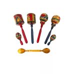 Barc Shop Maracas Set 7 Parça Müzik Aletleri Otantik Çalgı Enstrümanlar 7 Adet Marakas