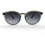 Barcelona B-5019-C03 Unisex Güneş Gözlüğü Şeffaf Yeşil Kemik Çerçeve Füme Cam - Yeşil Şeffaf