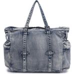 Barcelona Denim Kot Kumaşı Omuz Kadın Çantası Barcelona 3216 - Lacivert