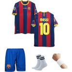 Barcelon'a Messi 2011 London Retro Futbol Çocuk Forması 4'lü Set Çorap+Bileklik Hediyeli - 5 - 6 Yaş - Bordo-Mavi