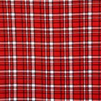 Barcelonetta | Polar Kumaş | Battaniye Kumaş | 45 cm x 150 cm | Polar Polar | Yumuşak, Peluş, Tiftiklenmez | Panço, Yastık Kılıfı, Pijama Pantolon, Yastık, Astarlar, Göz Maskesi (Kırmızı Ekose, Yarım