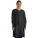 BARCO Essentials - Tam Boy Umut Unisex Diş Laboratuvarı Önlüğü, Siyah, M
