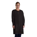 BARCO Essentials - Tam Boy Umut Unisex Diş Laboratuvarı Önlüğü, Siyah, XS