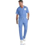 Barco Grey’s Anatomy Evan GRT091 – GRP558 Erkek Scrubs Takımı – İthal, Hafif ve Gün Boyu Konfor Sağlayan Doktor Hemşire Forması - 2XL - Açık Mavi
