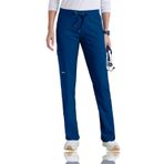 BARCO Grey's Anatomy Impact Kadın Elevate Pantolonu, Spandex Streç ve 6 Cepli Tıbbi Ovma Pantolonu, İndigo (Lacivert), L
