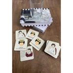 Bardak Altlığı Şömine Kokulu Ahşap 5'li Set