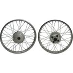 Bardakcı Bike Cg 18 -18 Ön Arka Kampanalı 36 Telli Düz Tel Jant Takımı (1.40X18-1.60X18) - Gri
