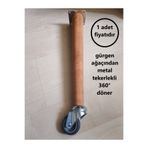 BARERMO 42 Cm Ahşap Tekerlekli Sehpa Ayağı, Tekerlekli Ayak, sehpa,
