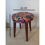 Barermo Bench, Puf, Sandalye, Oturak, Tabure - Renkli - 33 CM