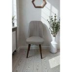 Baresmu Hasa 1 Adet Sandalye – Ahşap Ayaklı, Ergonomik, Rahat Oturumlu Modern Mutfak Ve Yemek Sandalyesi