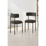 Baresmu Tedbar Sandalye 6 Kişilik - Teddy Sandalye Modern Tasarım - Antrasit
