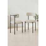 Baresmu Tedbar Sandalye 6 Kişilik - Teddy Sandalye Modern Tasarım - Beyaz