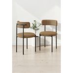 Baresmu Tedbar Sandalye 6 Kişilik - Teddy Sandalye Modern Tasarım - Cappuccino