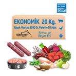 Barf Ekonomik 20 Kg 1000 Gr 20 Adet Köpek Maması