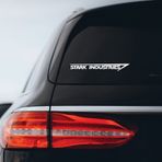 Bargain Max Decals Stark Industries Çıkartma Çıkartma Dizüstü Bilgisayar Araba Dizüstü Bilgisayarı 8" x 1" (Beyaz)