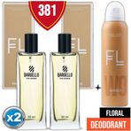 Bargello 381 EDP 2x50 ml Kadın Parfüm + Floral 150 ml Deodorant