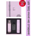 Bargello 384 Kadın Parfüm Set Floral - (PARFÜM+VÜCUT SPREYİ+DEODORANT) Özel Kutu