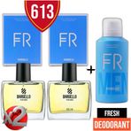 Bargello 613 EDP 2x50 ml Erkek Parfüm + Fresh 150 ml Deodorant