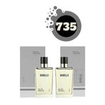 Bargello 735 EdP Fresh Erkek Parfümü, 50 ml x2, Parfüm Seti