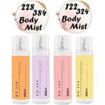 Bargello Body Mist Seti 210 ml (NO.122 - NO.384 - NO.228 - NO.324) Günlük Kullanım İçin Pratik Parfüm