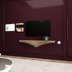 Barida Lumion 125 cm Masif Çam Ahşap Çok Amaçlı Ünite: Tv Ünitesi, Duvar Rafı & Konsol