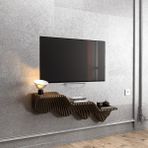 Barida Lumion Modern Tv Ünitesi, Dekoratif Tv Ünitesi, Ahşap Özel Tasarım Tv Ünitesi - 20x45x130