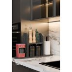 Barin Design Mutfak Düzenleyici Raf ,Baharatlık, Kağıt Havluluk , Kahve Köşesi Standı, Peçetelik Tezgahüstü Raf - Siyah Mermer