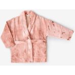 Barine Batik Boyama Kapitone Ceket Somon - Teaberry - L - XL - --