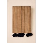 Barine Buhur Pike Dokulu Koltuk Şalı, Battaniye Deve Tüyü - 130 x 170 cm - Camel