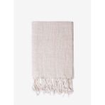 Barine Linen Herringbone Keten Koltuk Şalı Naturel 130 x 170 - 130 x 170 cm