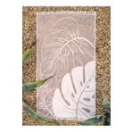 Barine Monstera Pamuk Peştamal Kahverengi 90x160