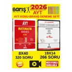 Barış 2026 Ayt Matematik 8 Branş Denemesi + Trigonometri Limit Türev İntegral Konu Denemeleri+Kalem