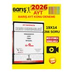 Barış 2026 Ayt Matematik Trigonometri Limit Türev İntegral Konu Denemesi + Tablet Kalem