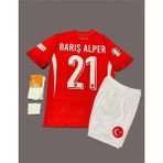 Barış Alper Yılmaz Türkiye Milli Takımı Euro 2024 Çocuk Forması 4'lü Set - 5 - 6 Yaş - Kırmızı