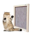 Barış Dizayn Doğal Ahşap Duvara Monte Çerçeveli Halı Kedi Tırmalama Paneli (50x35cm) 2 Renk